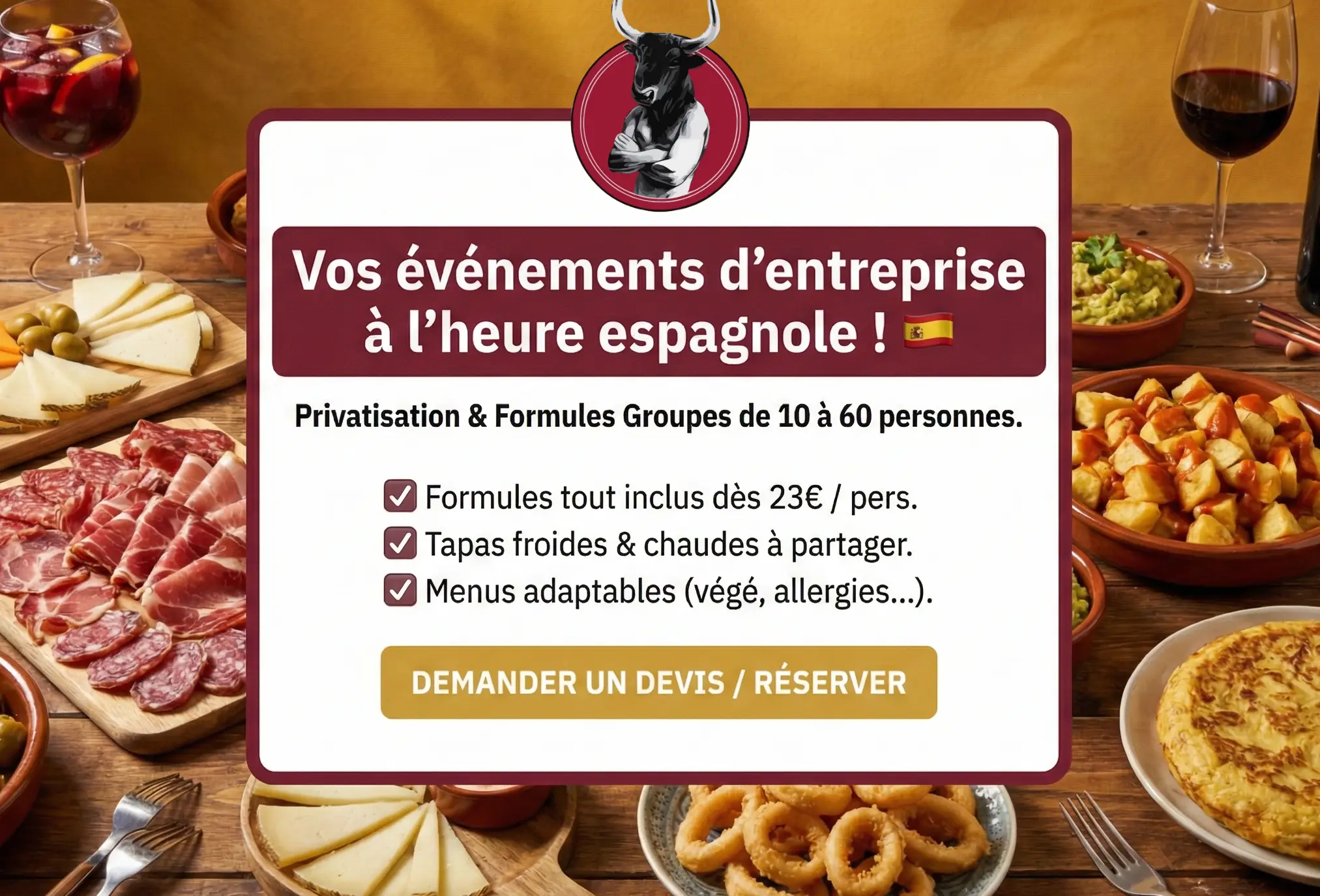 Popup_groupes_Casa La Casa de las tapas Formules groupes